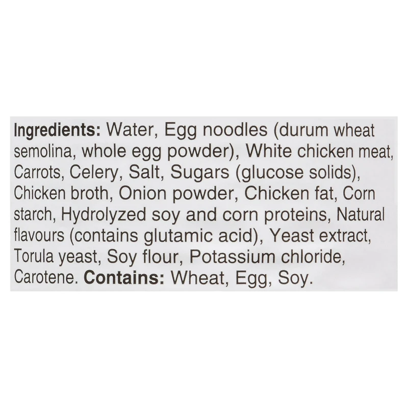 St. Hubert 25% Less Salt Chicken Noodle Soup, STH Chic nood soup -salt 540 mL