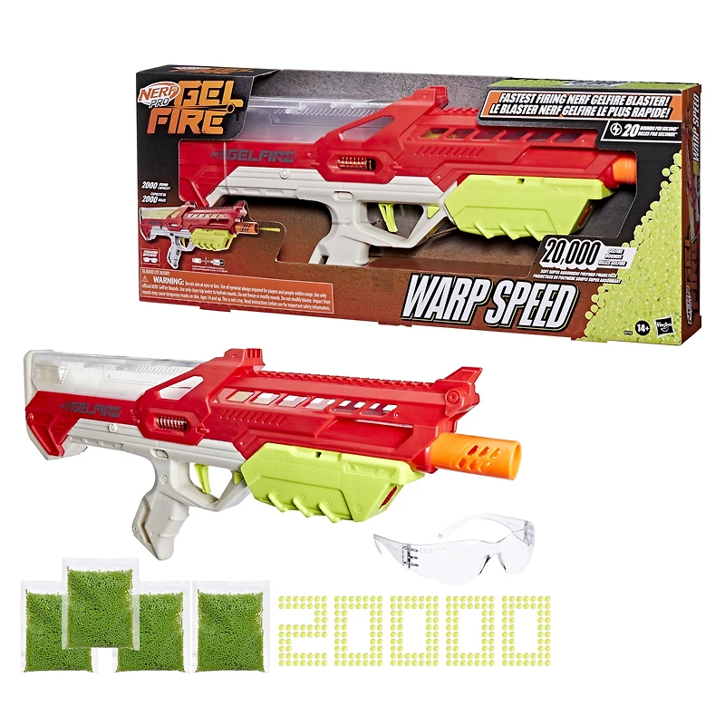 Nerf Pro Gelfire Warp Speed Motorized Blaster and 20,000 Gelfire Rounds