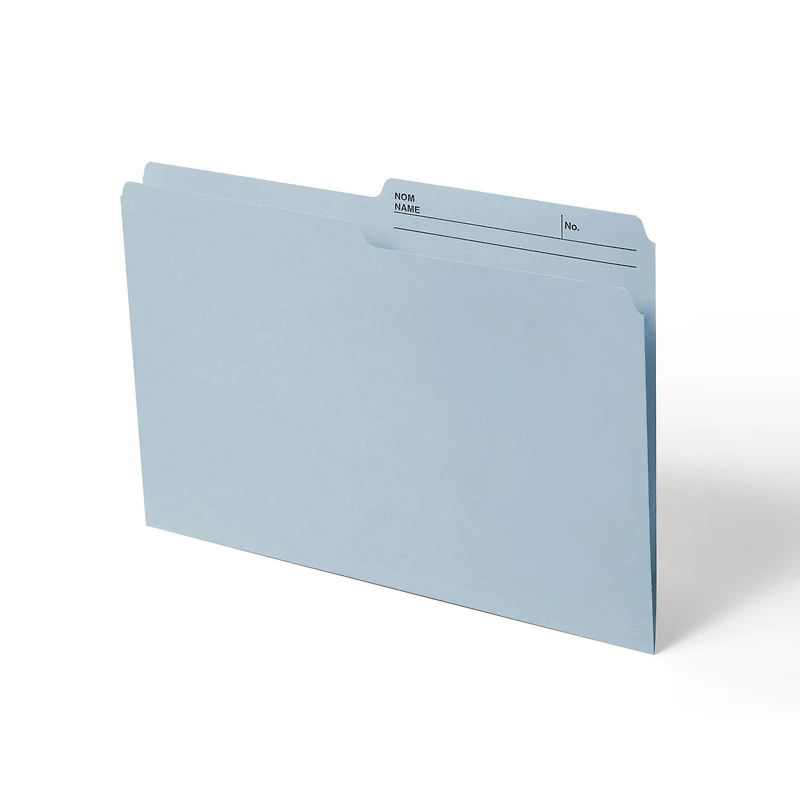 Chemises à Dossiers Continental Format Lettre, Couleur Sarcelle, 12 unités