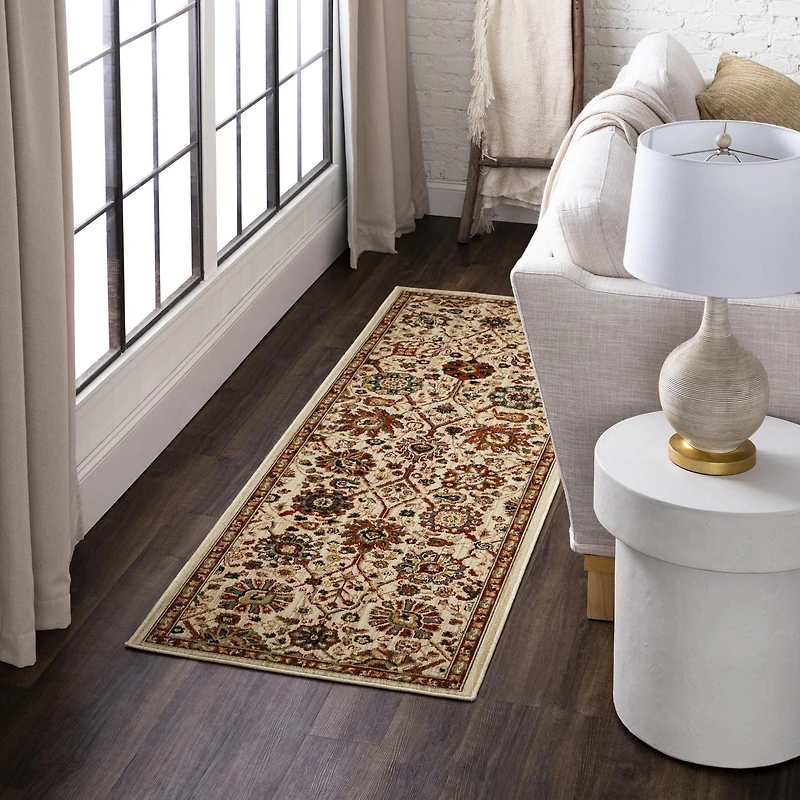 Mohawk Home Radnor Cream Woven Polyester Area Rug