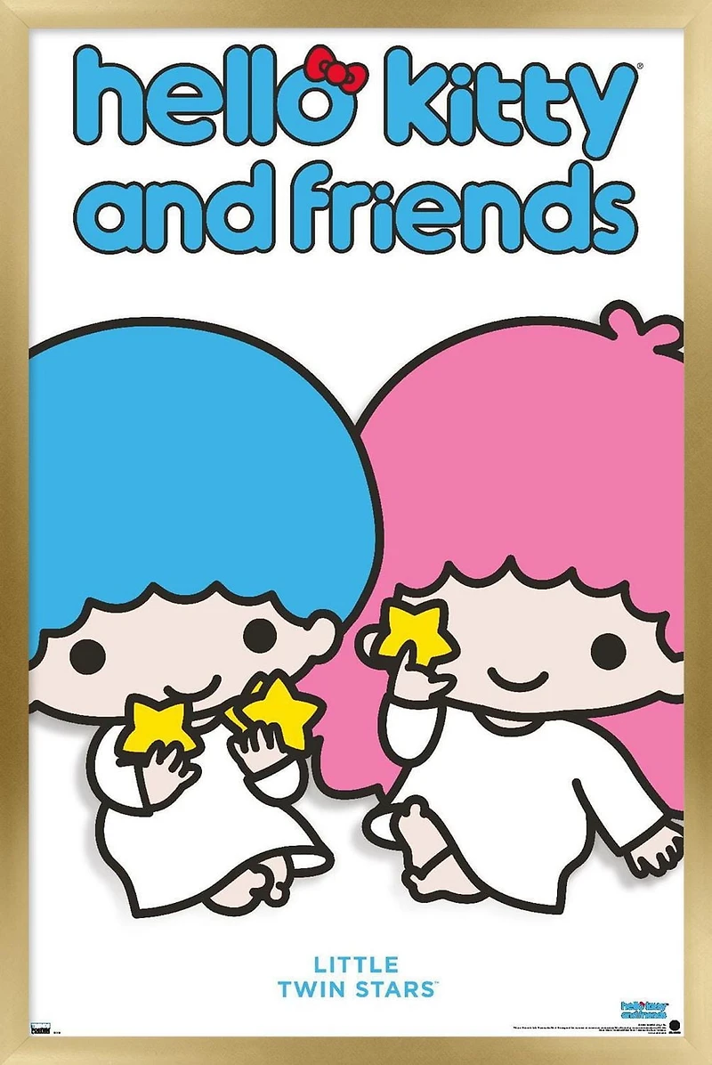 Hello Kitty and Friends: Hello - Little Twin Stars Feature Series Wall Poster with Pushpins