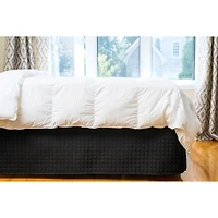 Gouchee Home Jupe de lit matelassée à grille