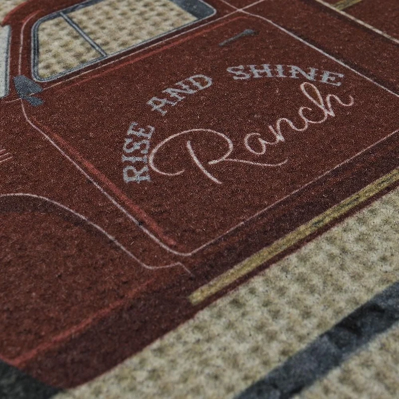 Mohawk Home Truck Home Sunflower 1' 6" X 2' 6" Polyester Door Mat