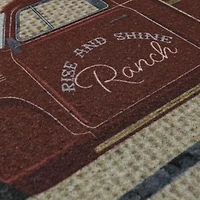 Mohawk Home Truck Home Sunflower 1' 6" X 2' 6" Polyester Door Mat