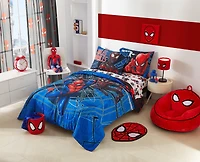 Fauteuil pouf en mousse compressée Marvel Spiderman pour enfants, rouge