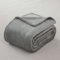 Mainstays Plush Blanket Gray T, Size: Twin - King