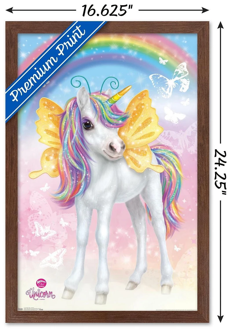 Animal Club - Unicorn Wall Poster, 14.725" x 22.375"