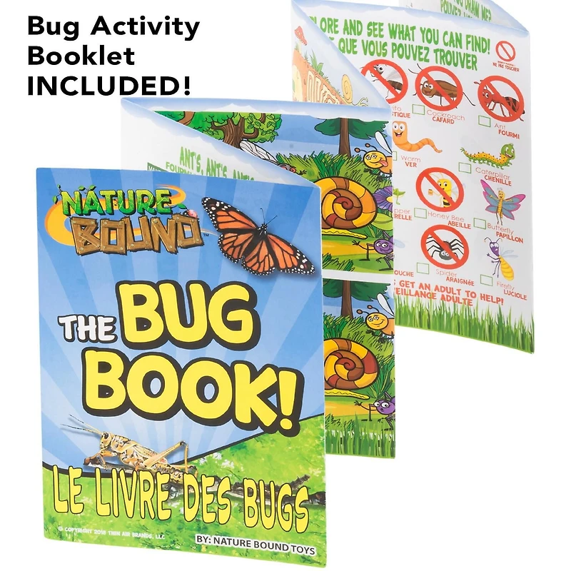 Nature Bound Toys Critter Cage Bug Catcher and Habitat Kit, Insect Netting, and Activity Booklet, Green, for Kids, 8.5" x 5.75" x 8", Indoor and Outdoor Use