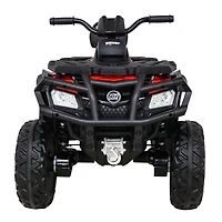 KidsVIP Titan Edition améliorée 24 V pour enfants 4 × 4 Quad avec pneus en caoutchouc, siège en cuir et musique