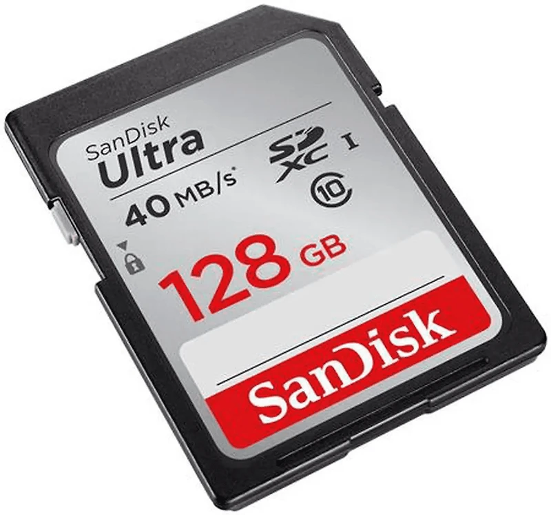 SanDisk Ultra® SDXC™ UHS-I card, 128GB, Pictures/ Full HD video