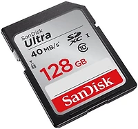 SanDisk Ultra® SDXC™ UHS-I card, 128GB, Pictures/ Full HD video