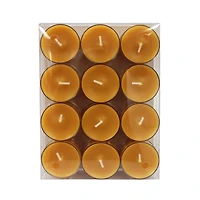 24-Pack Mulled Cider Scented Clear Cup Tealight Candle