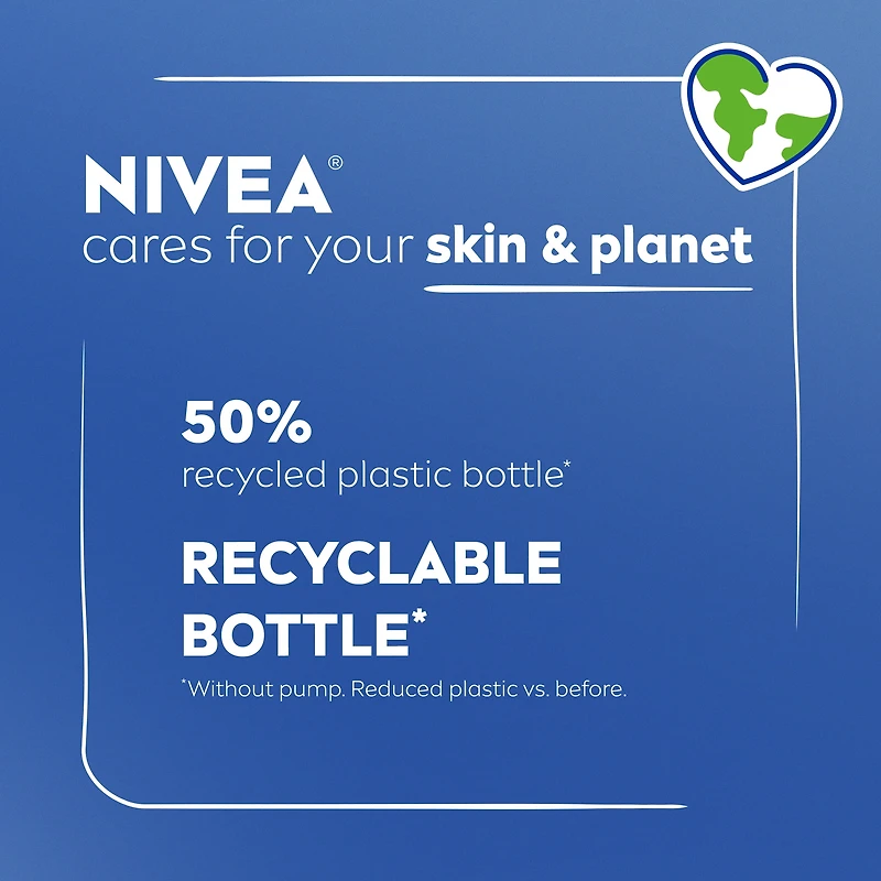 NIVEA Nourishing 72-Hr Hydrating Body Lotion, Body Milk with Hyaluronic Acid, 625 mL, 625 mL