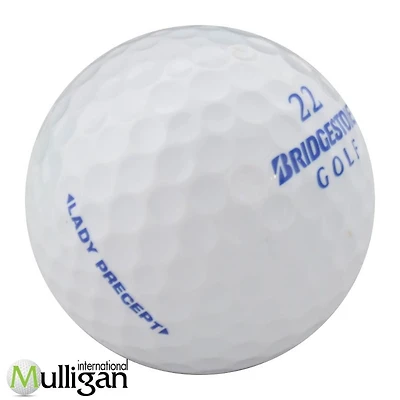 Mulligan - 48 balles de golf récupérées Bridgestone Lady Precept 5A, Blanc