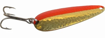 Len Thompson 00 BF Original Series Spoon, 2", 1/2 oz, Hammered Brass & Flame, High quality, rust-resistant