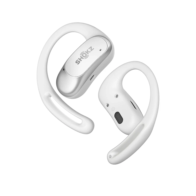 Shokz OpenFit Air, Véritable Sans Fil, Microphone Intelligent Intégré, Blanc