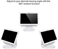 Wasserstein Adjustable Stand for Google Nest Hub Max - Made for Google Nest (Chalk)<br>