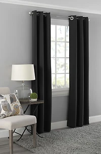 MAINSTAYS Blackout Energy Efficient Grommet Curtain Panel, SOLID 99% BLACKOUT GROMMET 40” x 84” PANEL