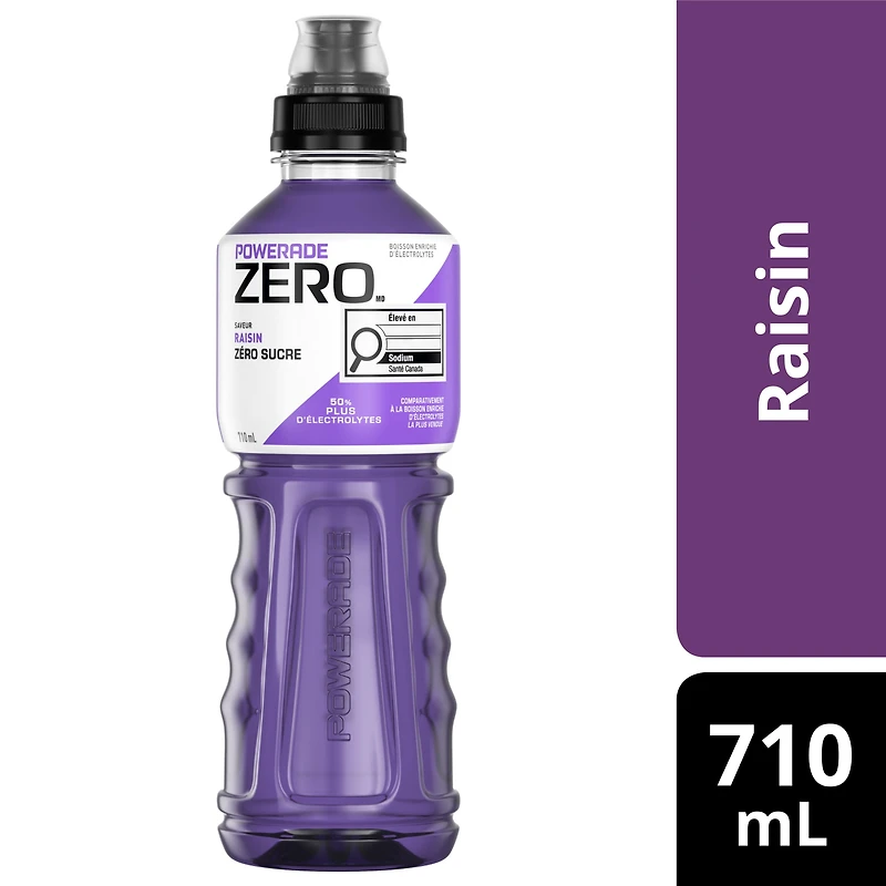 Powerade Zero Raisin Bouteille, 710 mL