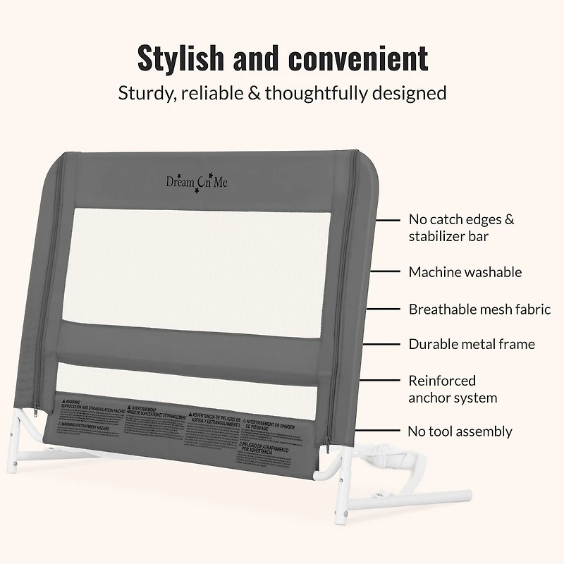 Dream On Me Mesh Security Bed Rail