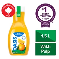 Orange Juice with Pulp, Not from Concentrate, 1.5 L