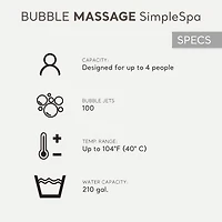 Ensemble spa simple à 4 personnes