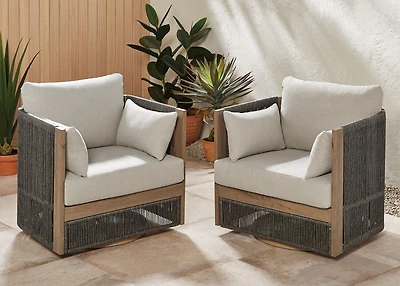 Ensemble de chaises pivotantes Aura hometrends