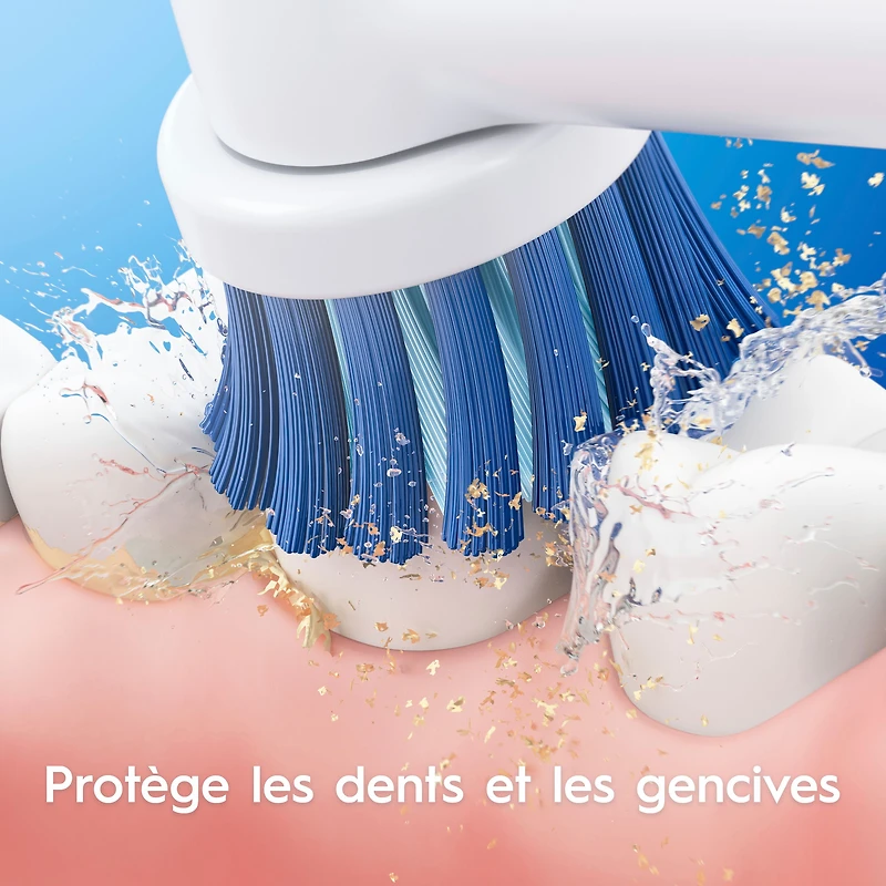 Brosse à dents électrique Oral-B Pro 300 Sensitive Clean Vitality avec (1) brossette, rechargeable, blanc Brosse à dents avec (1) brossette