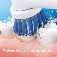 Brosse à dents électrique Oral-B Pro 300 Sensitive Clean Vitality avec (1) brossette, rechargeable, blanc Brosse à dents avec (1) brossette
