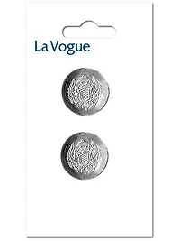 Bouton à tige LA VOGUE, argent, 28 mm (unique)