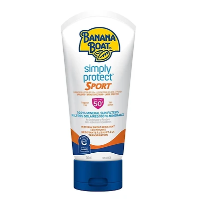 Banana Boat® Simply Protect™ Sport Mineral Sunscreen Lotion SPF 50+, 150mL