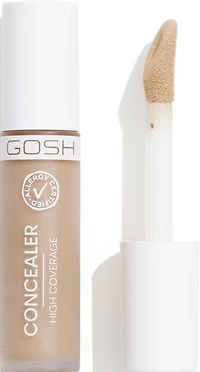 GOSH - CONCEALER HIGH COVERAGE -004 CONCEALER, Allergy Certified/Perfume Free/Vegan