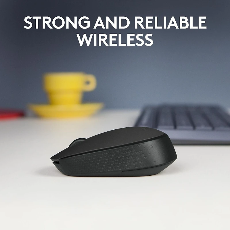 Logitech Souris Sans Fil M170, 2,4 GHz , Avec récepteur USB ultra-discret - Noir Vie de la batterie de 12 mois