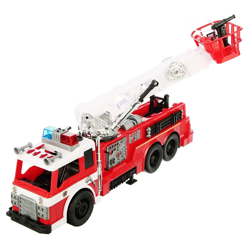 Kid Connection Ensemble De Jeu Camion De Pompiers, 10 Pièces, Son Et Lumière