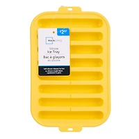 Plateau à glaçons en silicone Mainstays, forme de bâtonnet pour bouteilles d’eau 8 glaçons, jaune