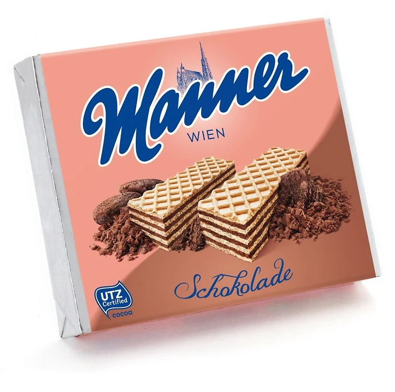 Manner Gaufrettes à la Crème au Chocolat, Sachet, 75 g