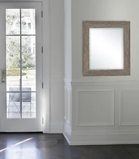Hometrends miroir Accent Wall Perfection, Bois gris, Décoration murale, 16.50x19.50po