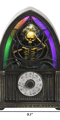 Animated Tabletop Décor Grand Radio DJ Skeleton (RGB)