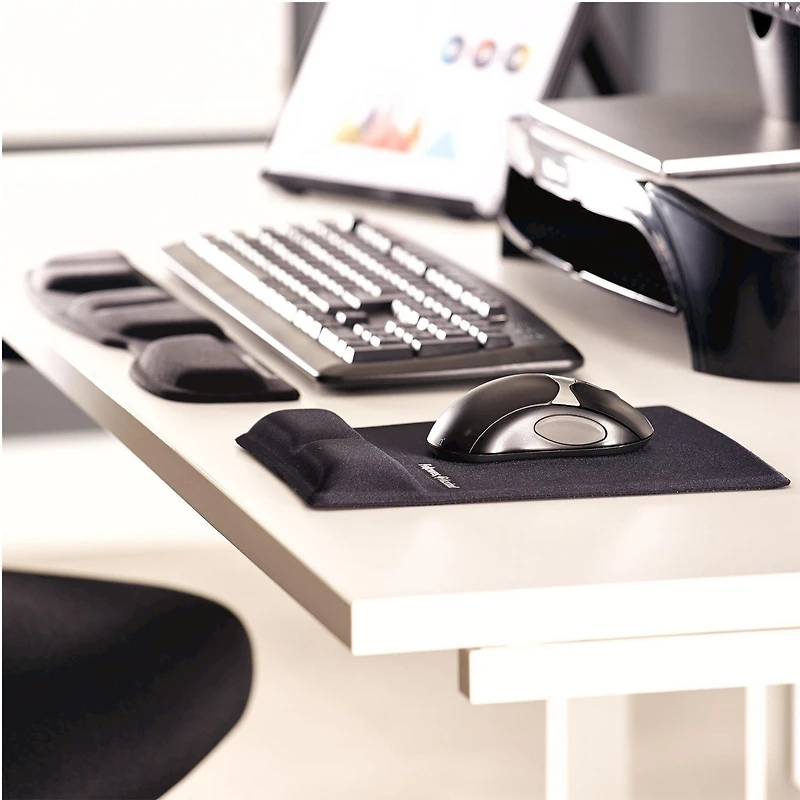Tapis de souris et repose-poignet Fellowes avec protection antibactérienne Microban