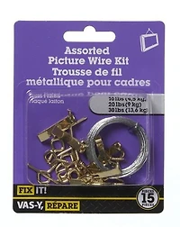 Assorted Picture Wire Kit 15 Pieces