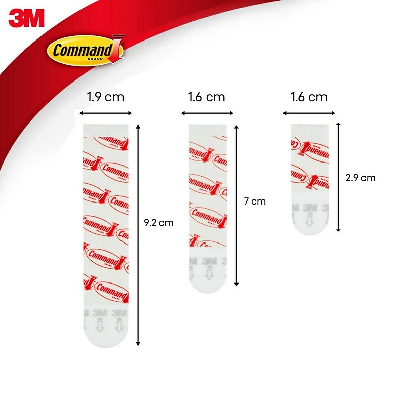 Command™ Refill Strips 17200C, Medium/Large, 16 Strips Per Pack, Assorted