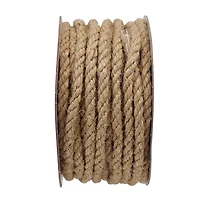 Holiday Time Garniture cadeau de cordon tordu naturel de Noël, 15 pieds NATURAL TRIM - FRENCH