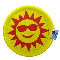 Play Day Grand disque volant géant, motif jaune soleil de 16 po
