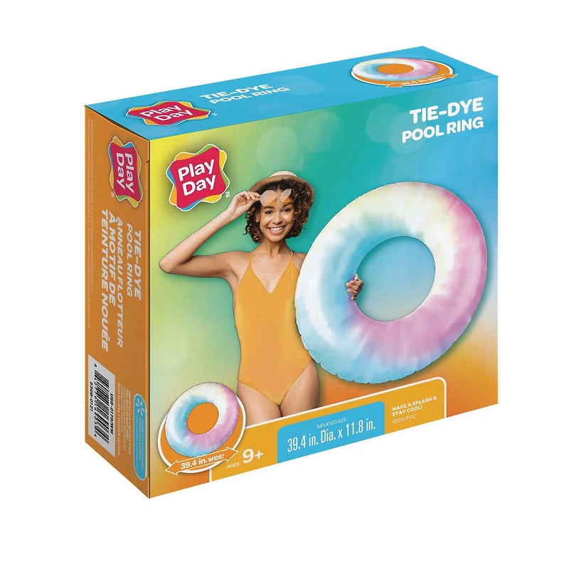 Play Day - Anneau flotteur a motif de teinture nouee