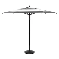 HOMETRENDS 7.5 ft. Round Push-Up Market Patio Umbrella, Fade-resistant fabric
