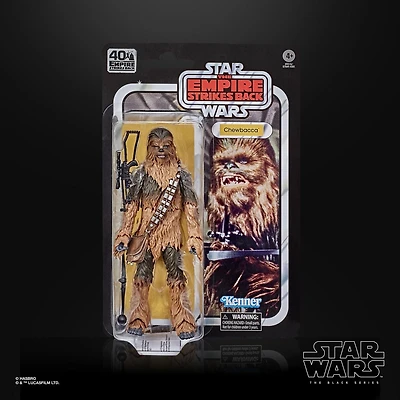 Star Wars The Black Series, figurine articulée Chewbacca de 15 cm de Star Wars : L'Empire contre-attaque 40e anniversaire, à partir de 4 ans