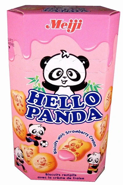 Biscuits à la fraise Hello Panda de Meiji