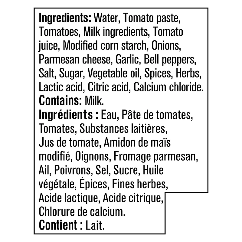 Sauce Pour Pâtes Épicées Aux Tomates Et Au Parmesan Classico di Molise Tomates