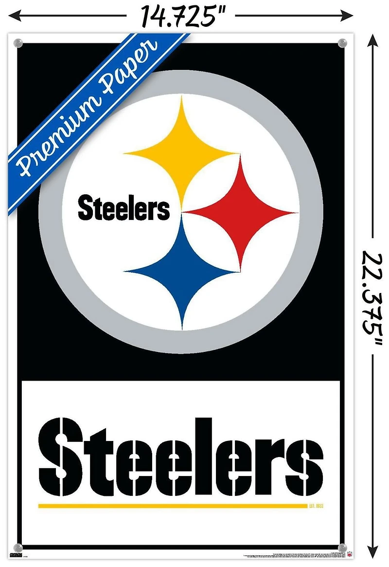NFL Pittsburgh Steelers - Logo 21 Wall Poster