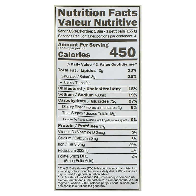 Goldilocks Chicken Buns, 580g